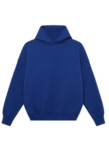 Royal Blue Sudaderas con capucha de gran tamaño Hombres 500GSM Peso pesado Algodón Fleece Streetwear Pullover Logotipo personalizado Sudadera de invierno - Product Image 5