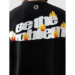 100% coton BE the PROBLEM Jersey Tissu confortable et durable - Product Image 4