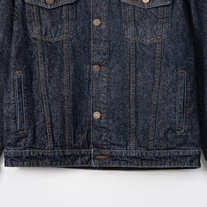 Veste en jean pour homme Vintage bleu coton hiver enduit XS taille disponible en gros vêtements d'extérieur veste d'hiver - Product Image 4