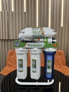 ระบบกรองน้ำ RO พลาสติก Kangaroo 6 ขั้นตอน 100 GPD พร้อมขาตั้งและเกจวัด  ระบบทำความสะอาดตัวเอง ติดตั้งใต้ซิงค์ - Product Image 5