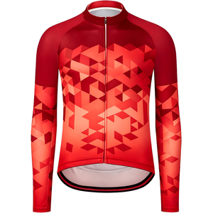 Maillot de cyclisme personnalisé OEM en gros pour hommes, manches courtes, avec poches, en Spandex/Polyester, imprimé par sublimation/transfer thermique - Product Image 5