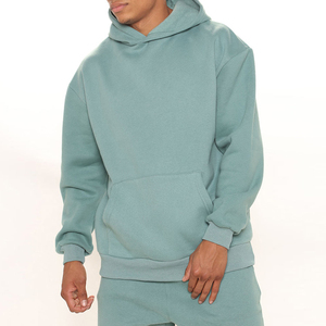 Men's High Quality Hoodie and Shorts <b>Set</b> Breathable Streetwear with OEM Customized Logo Printing Plus Size Available - Product Image 4