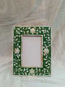 Último diseño de marco de fotos con incrustaciones de hueso, marco de fotos artesanal natural para espejos - Product Image 2