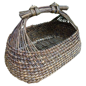 Cesta Decorativa Hecha a Mano de Mimbre para Frutas y Otros Accesorios, Cesta de Mimbre y Yute Hecha a Mano - Product Image 5