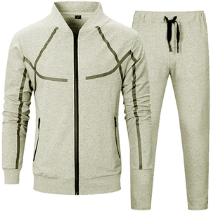 TWILL Vente en gros de haute qualité OEM Zipper Survêtement décontracté Jogging Costume pour hommes Logo personnalisé Sportswear Veste et pantalon - Product Image 3