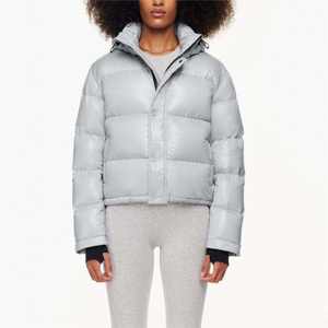 Premium Quality Puffer Designer Wholesale Bubble Jacket Winter <b>Coats</b> Luxury Casual <b>Grey</b> Warm Jacket for Women 2023 - Product Image 6