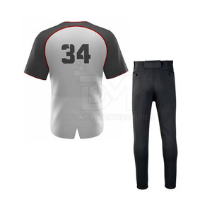 Logotipo personalizado, uniforme de béisbol ligero, uniforme de béisbol de gran tamaño a precio barato para unisex - Product Image 4
