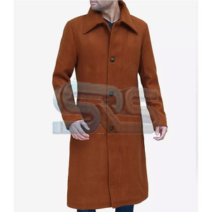 เสื้อโค้ทขนแกะขนแคชเมียร์อบอุ่นของผู้ชายเสื้อคลุมกันหนาวแจ็คเก็ตตัวยาวแบบ2025แฟชั่นแนวสตรีท - Product Image 5