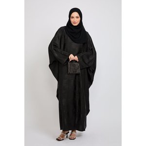 Vêtements et accessoires musulmans traditionnels Farasha fermés en jacquard noir de qualité supérieure - Product Image 5