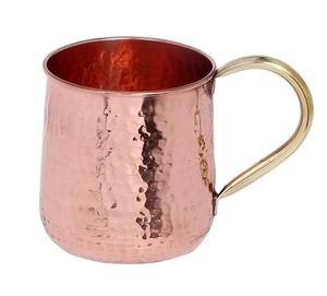 Tasse en cuivre pur de vente chaude avec tasse d'eau et de jus de qualité supérieure polonaise mate articles utilitaires de verres - Product Image 3