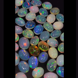 210 pièces d'opale éthiopienne naturelle 7x5mm 8x6mm 9x7mm 10x8mm 11x9mm Cabochon ovale 304 Cts Lot Iroc ventes pierres précieuses en vrac US $576 - Product Image 2