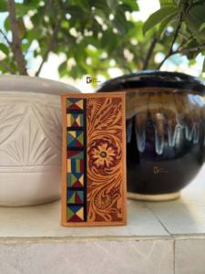 Nuevo diseñador de los hombres de largo RFID elegante estilo occidental efectivo titular billetera forro de nylon regalo él - Product Image 4