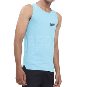 Custom Made Men's <b>Workout</b> <b>Tank</b> <b>Top</b> Breathable Quick Dry Gym Clothing Knitted Casual Style - Product Image 2