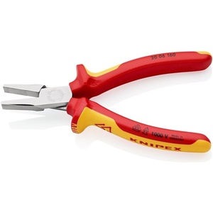 For KNIPEX Flat-<b>Nose</b> Pliers 160mm Chrome-Plated Multi-Component Handles - Product Image 6