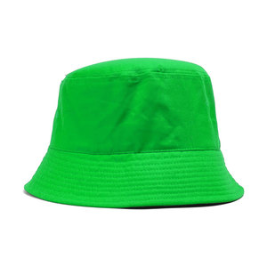 Vente en gros de chapeaux bob 100% coton double face, colorés, unisexes, protection solaire avec logo personnalisé - Product Image 1