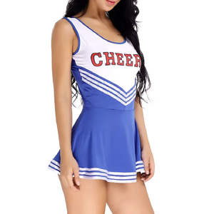Uniformes de cheerleading en gros pour filles et jeunes, dernier design, service OEM, ensembles imprimés, haute qualité, 100% polyester, élasticité - Product Image 2