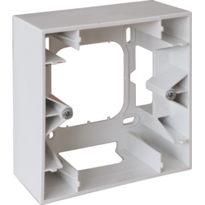 Cadre monté en surface blanc à 1 sortie pour boîtiers électroniques et d'instruments Design SQUARE - Product Image 1