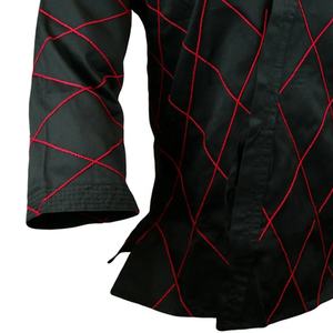 Uniforme de Jiu-Jitsu à points diamants de poids moyen pour adultes, ensemble veste et pantalon de compétition, équipement et accessoires, extensible, 100% coton - Product Image 3