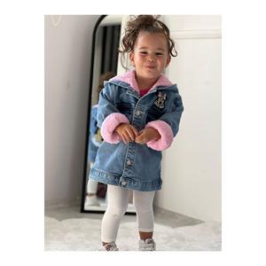 Cappotto di jeans rosa peluche Minnie