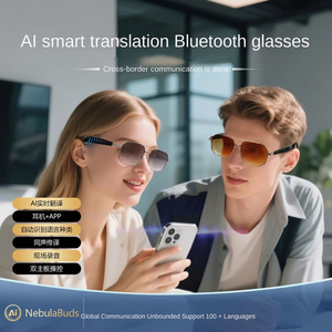 แว่นตาอัจฉริยะ GY300 กรอบโลหะ UV400 ผู้ช่วย AI ควบคุมด้วยระบบสัมผัส ชาร์จแม่เหล็ก วิดีโอ 1080P กันน้ำ IPX5 - Product Image 5