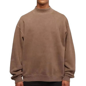 Style Streetwear de haute qualité sweats à capuche épais 400gsm cou épais et sweat tricoté lavé à l'acide hommes - Product Image 1