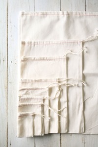 Sac à cordon vintage pliable en coton biologique 100% écologique 8oz Sac à main à double cordon Sac à poussière pour chaussures Lettres - Product Image 3