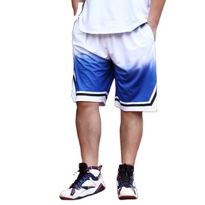 Shorts d'entraînement de basketball pour hommes en toile 100 % polyester, séchage rapide, anti-plis, respirant, écologique, avec cordon de serrage - Product Image 1