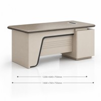 Ensemble de bureau de direction moderne Ekintop, bureau en forme de L avec armoire latérale et classeur pour bureau professionnel