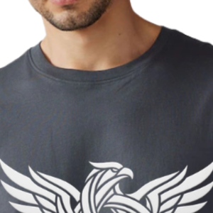 Camiseta Casual de Manga Corta con Cuello Redondo y Estampado para Hombre, Ajuste Holgado, Algodón Peinado, Moda de Verano, Secado Rápido y Transpirable - Product Image 5