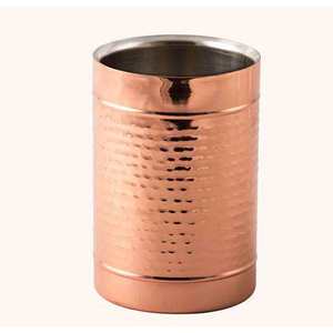 Hammered Stainless Steel Ice Cub Bucket For Home Kitchen Indoor <b>Outdoor</b> Parties Ice Storage Water Bottle Soft <b>Drink</b> Chilled - Product Image 5