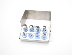 Juego de 8 Trepanadores Dentales de Acero Inoxidable de Alta Calidad con Bloque para Fresas, Implantes Dentales, Kit de Trepanadores de DAVICON ENTERPRISES - Product Image 3