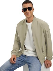 Men Fashionable Taslan Bomber <b>Jacket</b> Durable Fabric Comfortable Design for Everyday and <b>Travel</b> Wear - Product Image 5