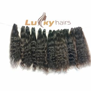 Paquetes de cabello indio natural virgen crudo Extensiones alineadas con cutícula vietnamita Estilo recto Onda profunda - Product Image 1