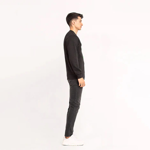 Sudaderas con capucha para hombre de alta calidad con logotipo personalizado en blanco y hombros caídos - Product Image 6