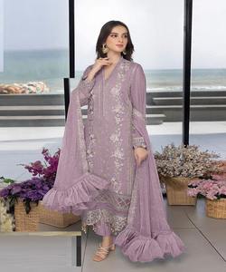 Salwarkameez ปากีสถานสำหรับผู้หญิงในการออกแบบบูติกที่สวยงามพร้อมชุด Maxi - Product Image 5