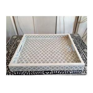 SCI meilleure vente à la main en incrustation d'os plateau de service belle incrustation de résine indienne fabriqué à la main meilleur vendeur - Product Image 1