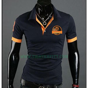 T-shirt unisexe à manches courtes en coton 100% respirant et infroissable, avec broderie 3D et logo personnalisé, idéal pour l'été - Product Image 2