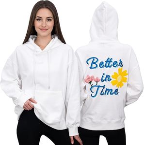 Sudadera con Capucha Extra Grande Y2K Personalizada de Alta Calidad para Mujer, Sudadera Informal Lavada con Efecto Desgastado, Gráfico Bordado en 3D, Otoño Invierno - Product Image 1