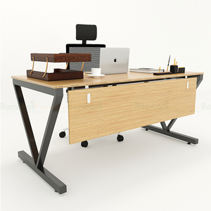 BFVB007-VBamboo โต๊ะทำงานดีไซน์ทันสมัยสไตล์มินิมอล 160x80 ซม. ทำจากไม้ พร้อมขาประกอบสำเร็จ - Product Image 3