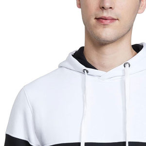 Sudadera con capucha de algodón 100% de alta calidad, suéter de lana gruesa de gran tamaño, suelta, personalizada, 350gsm, sudadera recortada, sudaderas con capucha de talla grande para hombre - Product Image 4