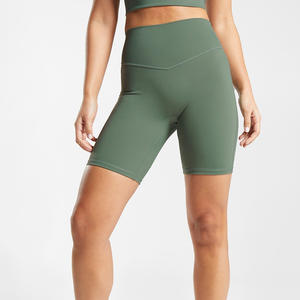 Pantalones cortos de motorista para mujer con impresión de logotipo personalizado OEM Fit tela transpirable para entrenamiento de gimnasio y Fitness Etiqueta Privada - Product Image 1