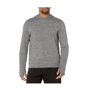 Nouvel arrivage 70% coton 30% polyester doublé hiver épaule pente couleur unie confortable décontracté grande taille hommes pull à capuche - Product Image 4