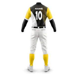 Uniforme de béisbol de manga corta para hombre de alta calidad para ropa deportiva/sublimación nombre del equipo Logo conjuntos de uniformes de béisbol transpirables - Product Image 3