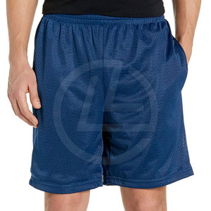 Short en maille athlétique pour homme avec poches latérales et tissu évacuant l'humidité Short de sport en maille pour homme avec coutures durables - Product Image 2