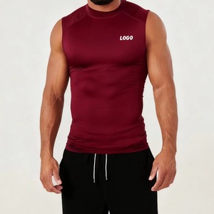 Camiseta de Compresión Deportiva para Hombre, Personalizada al por Mayor, Transpirable, Ajustada, de Poliéster, para Gimnasio - Product Image 5