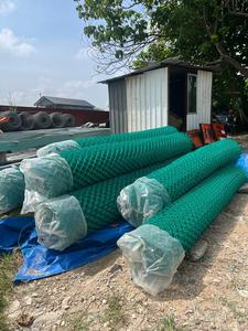6FT Chiều cao mạ kẽm/<span class=keywords><strong>PVC</strong></span> tráng ánh sáng màu xám màu xanh lá cây Chuỗi liên kết hàng rào nhỏ gọn 15ft cuộn cho container xuất khẩu với bài - Product Image 6