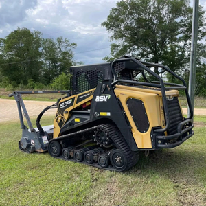 Free Shipping ASV RT-120 Forestry 120hp 5ton Skid <b>Steer</b> Loader With Forest Mulcher Attachment CE EPA Approved Crawler Loader - Product Image 1