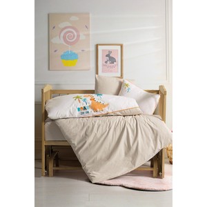 Juego de Ropa de Cama para Bebé Bordada en Algodón 100% Kiddo Cream, Edredón de 4 Piezas con Nuevo Diseño de Patrón para Recién Nacidos y Niños Pequeños para Uso Doméstico - Product Image 2