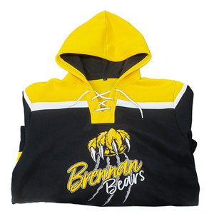 เสื้อฮอกกี้น้ำแข็งและเสื้อฮู้ดแบบซับลิเมชั่นสั่งทำพิเศษจากโรงงาน (OEM) พร้อมโลโก้แบบกำหนดเอง ดีไซน์โอเวอร์ไซส์สำหรับฤดูหนาว - Product Image 2