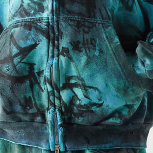 Online 2025 Color pintura desgastada hombres chándal de alta calidad 100% algodón Material Sun Faded Sweat Suit chándal para hombres - Product Image 5